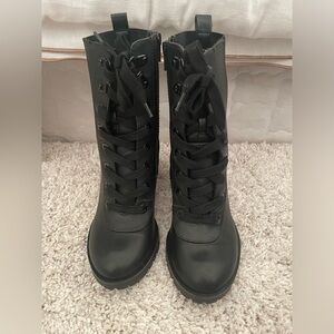 Steve Madden heeled combat boots